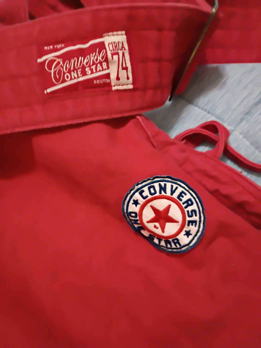 Converse Red One Star 1974 Canvas Crossbody Bag Vintage